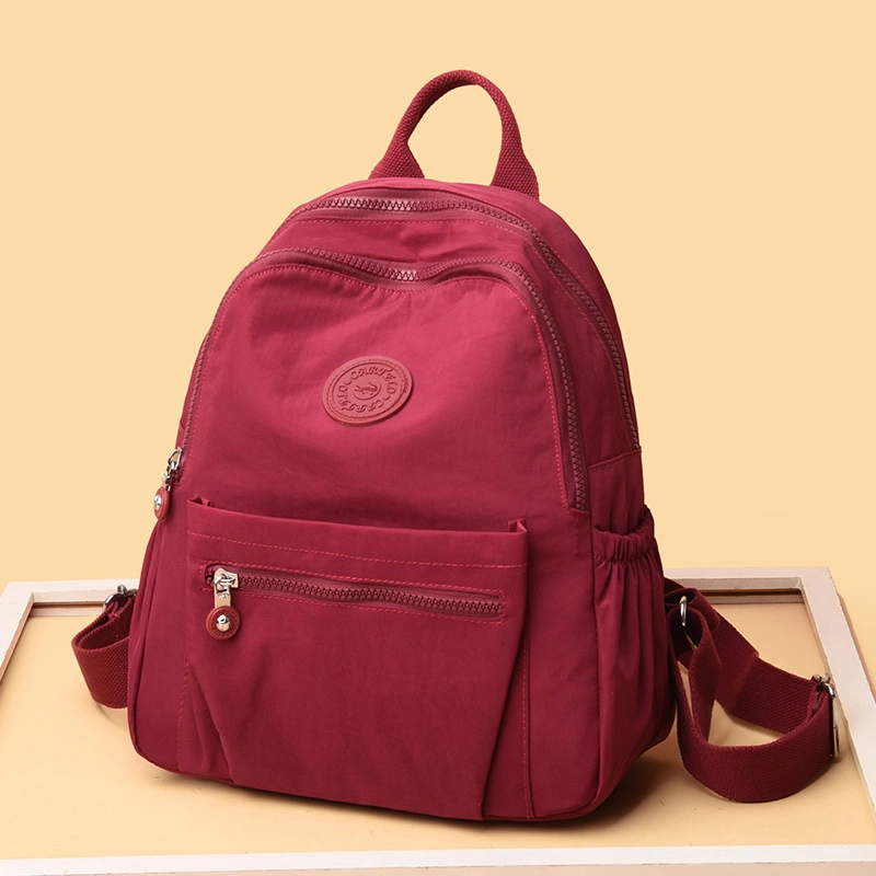 Backpack Women&prime; S Large Capacity Versatile Nylon Lightweight Travel Bag Book Mini Backpack Women Tablet