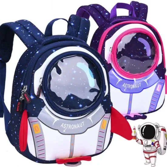 China Wholesale Manufacturer Attractive New Backpack Bag Spaceman Backpack Children Bucket Bag